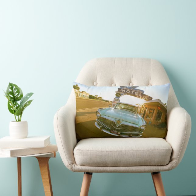 Famous Blue Swallow Motel on Route 66 Lendenkissen (Stuhl )