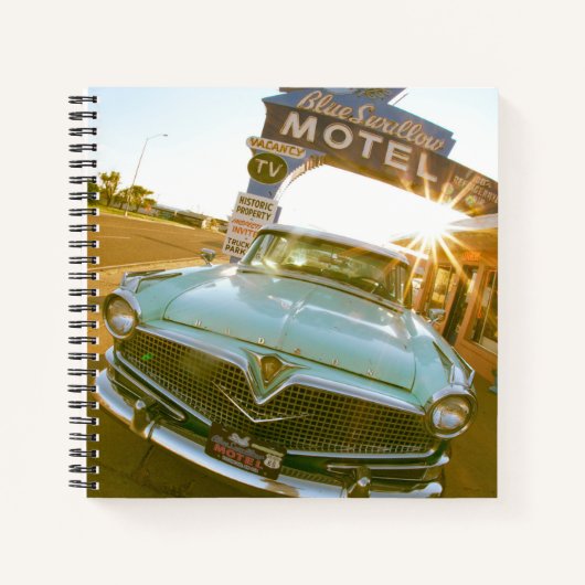 Famous Blue Swallow Motel on Route 66 Notizblock (Vorderseite)