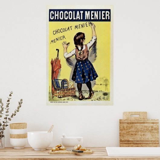 Famous Chocolat Menier Vintag Poster (Küche)