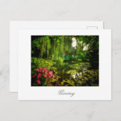 Famous Claude Monet Giverny Pond Lilies Postcard Postkarte (Vorne/Hinten)