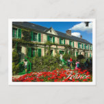 Famous Claude Monet Giverny Residence Frankreich Postkarte<br><div class="desc">Berühmt Claude Monet Giverny, Frankreich Französisch Architektur / Leben / Stadtbild / Gebäude Postcard / Card zu Ihrer Reise Memorabilia Sammlung hinzuzufügen. Ein cooles Geschenk / Geschenk für alle, die Liebe einzigartige individuelle Design personalisierte Gegenstände, positive Bilder, Urlaub, Reisen, Europa, beliebte Ziele, Französisch Thema, Liebe glückliche Farben, geschäftige Drucke etc....</div>