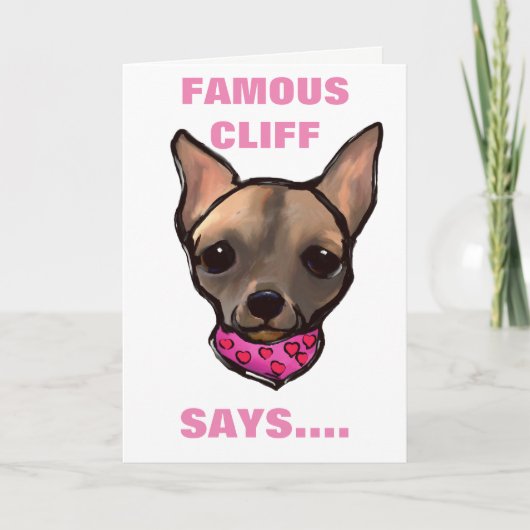 FAMOUS CLIFF MOTHER'S DAY CARD KARTE (Vorderseite)