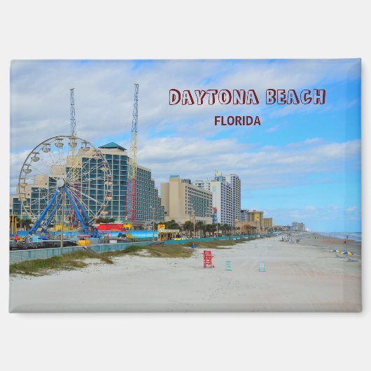 Famous Daytona Beach Florida Magnet (Vorderseite)