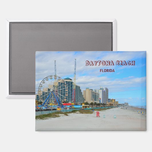 Famous Daytona Beach Florida Magnet (Vorderseite/Rückseite)