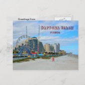 Famous Daytona Beach Florida Postkarte (Vorne/Hinten)