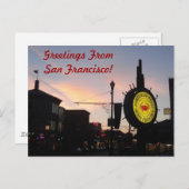 Famous Fisherman's Wharf Sign Postcard Postkarte (Vorne/Hinten)