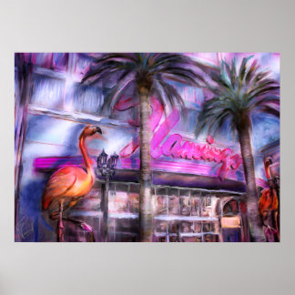 Famous Flamingo Poster