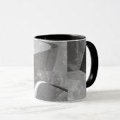 Famous Gateway Arch Black, White & Gray  Tasse (VorderseiteRechts)