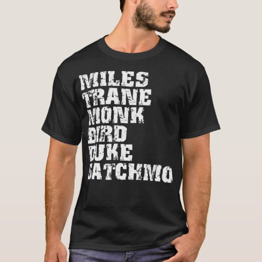 Famous Jazz Miles Coltrane Monument Obelisk T-Shirt (Vorderseite)