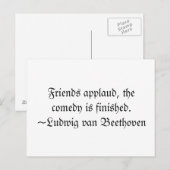 Famous Last Words Postkarte (Vorne/Hinten)