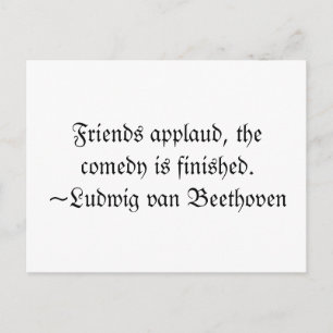 Famous Last Words Postkarte