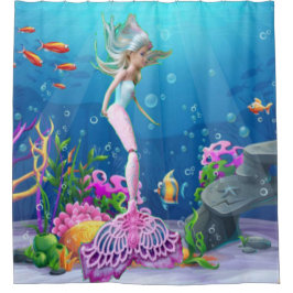 Famous Mermaid Duschvorhang