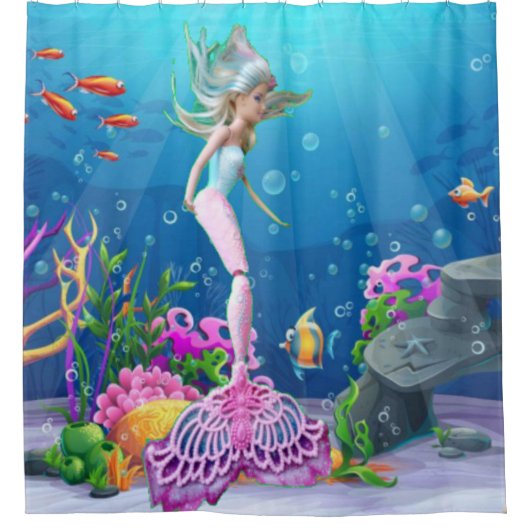 Famous Mermaid Duschvorhang (Vorderseite)