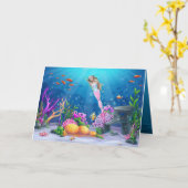 Famous Mermaid Karte (Gelbe Blume)