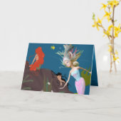 Famous Mermaid Karte (Gelbe Blume)