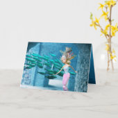 Famous Mermaid Karte (Gelbe Blume)