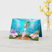 Famous Mermaid Karte (Gelbe Blume)