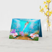 Famous Mermaid Karte (Gelbe Blume)