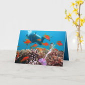 Famous Mermaid Karte (Gelbe Blume)