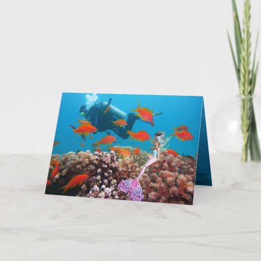 Famous Mermaid Karte (Vorderseite)