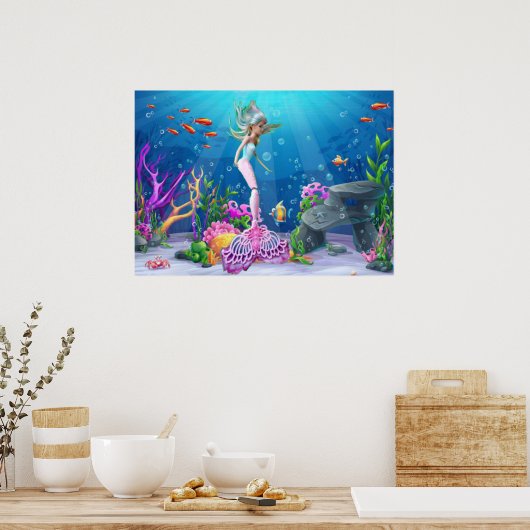 Famous Mermaid Poster (Küche)