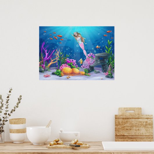 Famous Mermaid Poster (Küche)