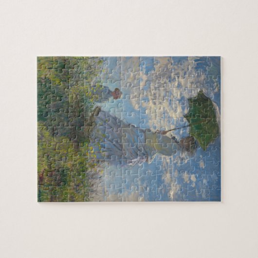 Famous Monet Painting Lady With a Parasol Puzzle (Horizontal)