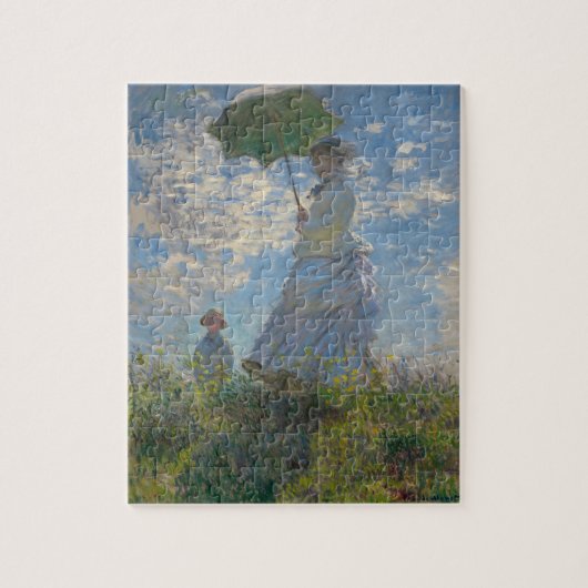 Famous Monet Painting Lady With a Parasol Puzzle (Vertikal)