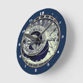 Famous Orloj & Astronomical Clock Prag / Czechia Runde Wanduhr (Winkel)