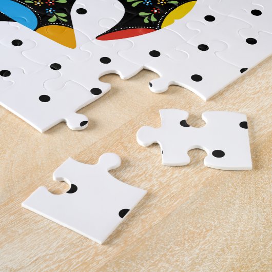 Famous Rooster of Barcelos Nr 09 - Polka Dots Puzzle (Seite)