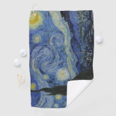 Famous Starry Night & Van Gogh / Vintage Kunst Golfhandtuch (Insitu)