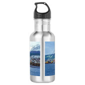 Famous Ushuaia - Tierra del Fuego, Argentinien Edelstahlflasche (Rückseite)