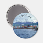 Famous Ushuaia - Tierra del Fuego, Argentinien Magnet (Vorderseite/Rückseite)