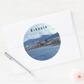 Famous Ushuaia - Tierra del Fuego, Argentinien Runder Aufkleber (Umschlag)