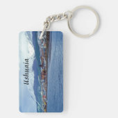 Famous Ushuaia - Tierra del Fuego, Argentinien Schlüsselanhänger (Rückseite)