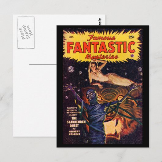 Famousfantastisch12_Pulp Art Postkarte (Vorne/Hinten)