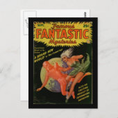 Famousfantastisch1Pulp Art Postkarte (Vorne/Hinten)