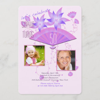 Fan 2 Foto Geburtstagsparty Einladung