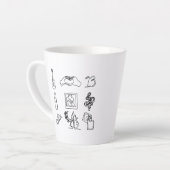 Fan Art Taylor Alben Line Zeichnend Latte Tasse (Linke Ecke)