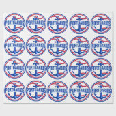 Fan artiko Beisbol Cuba Portuarios. Geschenkpapier (Flach)