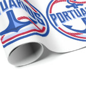 Fan artiko Beisbol Cuba Portuarios. Geschenkpapier (Rolleneckpunkt)