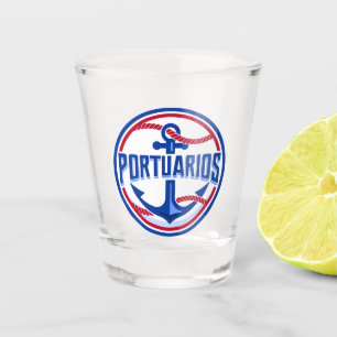 Fan artiko Beisbol Cuba Portuarios. Schnapsglas