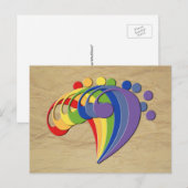 Fan Bass Rainbow Postkarte (Vorne/Hinten)