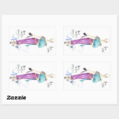 Fan Club Rechteckiger Aufkleber (Blatt)