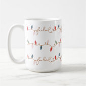Fan Colorful Fa La Christmas String Light Kaffeetasse (Links)