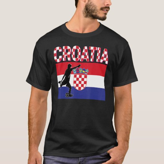 Fan Croatia National Team World Football Soccer Ch T-Shirt (Vorderseite)