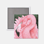 Fan Dancer - Flamingo Magnet (Vorderseite/Rückseite)