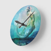 Fan Dancer Round Clock Runde Wanduhr (Winkel)