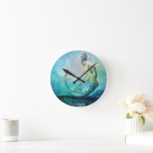 Fan Dancer Round Clock Runde Wanduhr (Zuhause)