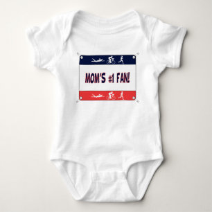 Fan das #1 der Triathlon-Mama Baby Strampler
